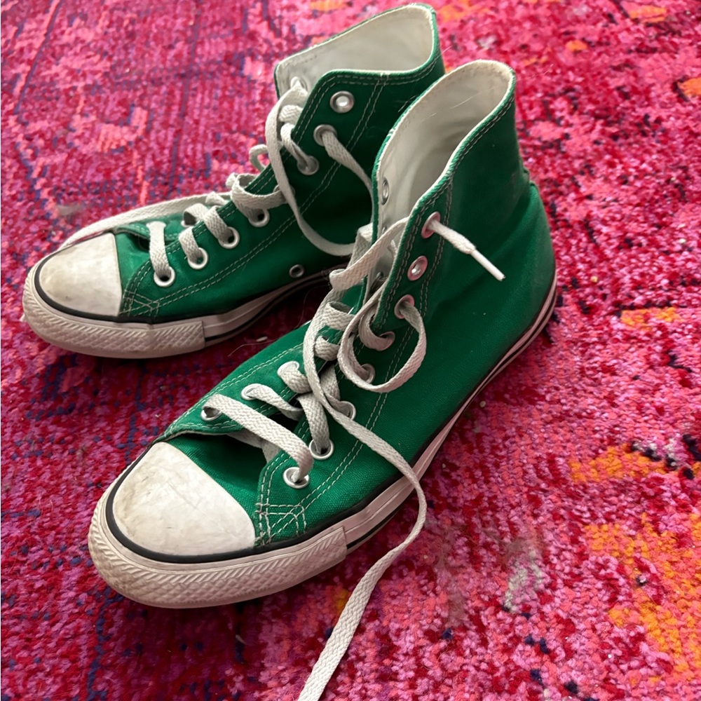 Converse Green High-Top Sneakers